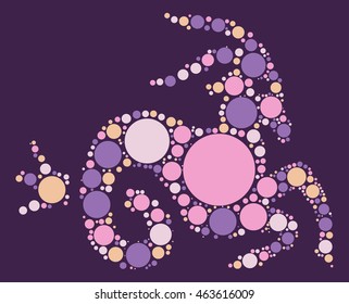 Capricorn Shape Vector Design By Color Stock Vector (Royalty Free ...