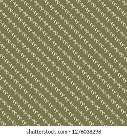 Capricorn sign background. Vector.