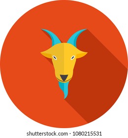 Capricorn, sign, zodiac icon