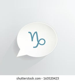 Capricorn Speech Bubble