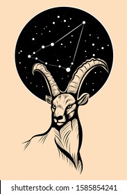 capricorn under the constellation of Capricornus