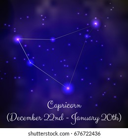 Capricorn zodiac constellation