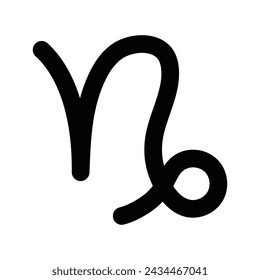 capricorn zodiac icon vector illustration design