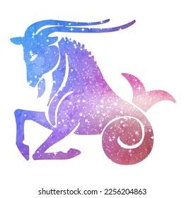 Capricorn Zodiac Sign With Cosmos