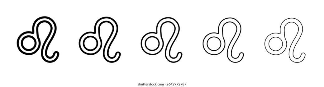 Capricorn zodiac sign icon Flat design on isolated background