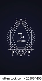 Capricorn Zodiac Sign - Wallpaper for mobile