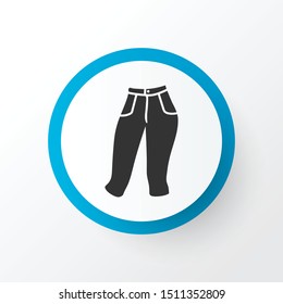 Capris icon symbol. Premium quality isolated breeches element in trendy style