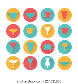 Caps icons set for design web
