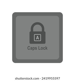 caps lock icon vector illustration design