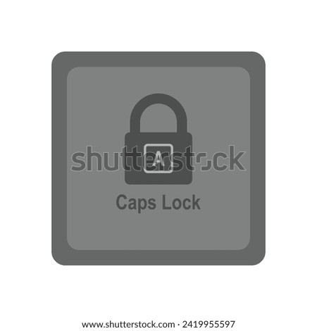 caps lock icon vector illustration design