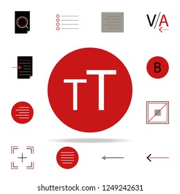 caps paragraph icon. text editor icons universal set for web and mobile