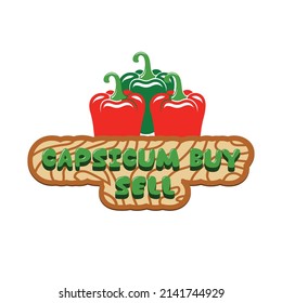Capsicum Buy Sell - illustration and clipart images. banner and headers For Capsicum Vegetables Farm 