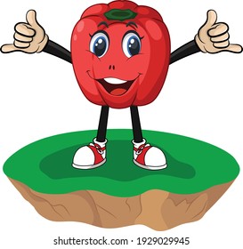 Dibujo gráfico vectorial de Capsicum