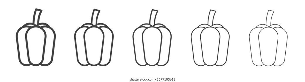 Capsicum icon design, logo, app, UI. Vector illustration, EPS