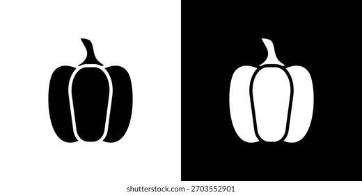 Capsicum icon illustration doodle. Flat illustration vector set