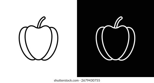 Linha de ícones Capsicum para web, celular e infográficos.