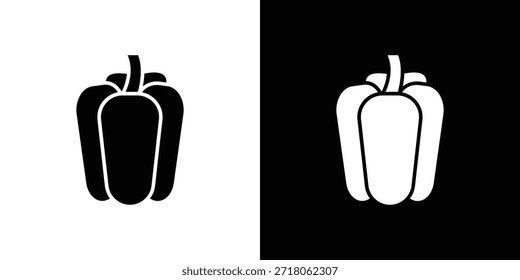 Ícone Capsicum. Pictograma simples de alta qualidade. Estilo sólido moderno