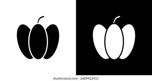 Capsicum icon simple illustration in flat design