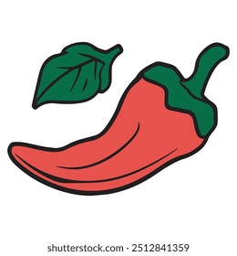 capsicum icon vector art illustration.