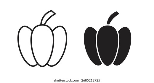 Capsicum icon vector sign symbol