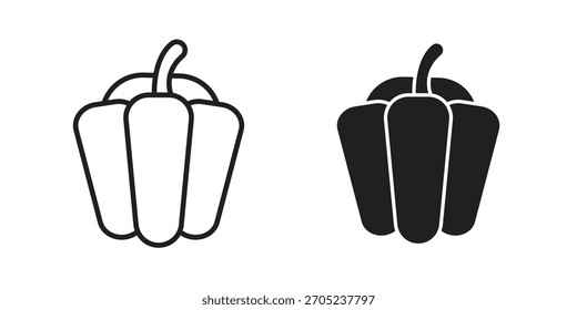 Capsicum icon for web design, mobile apps