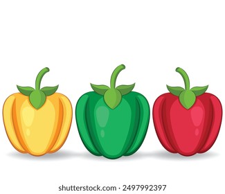 Capsicum, also known as bell pepper, is a colorful, nutrient-rich vegetable. It's high in vitamins A and C, and adds a crunchy, sweet flavor to salads and dishes.
