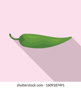 Capsicum pepper icon. Flat illustration of capsicum pepper vector icon for web design