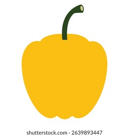 Capsicum Vector on White Background