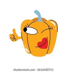 Capsicum vector Sticker. Eps 10 file