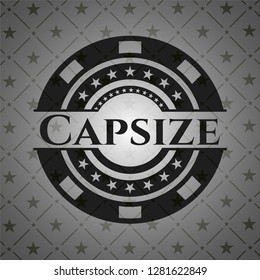 Capsize dark icon or emblem