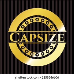 Capsize gold emblem or badge