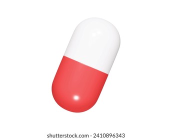 Capsul icon 3d render illustration