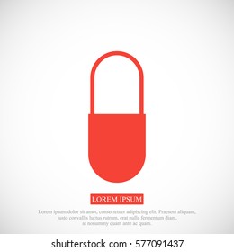 capsul icon, vector best flat icon  EPS