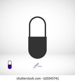 capsul icon, vector best flat icon  EPS