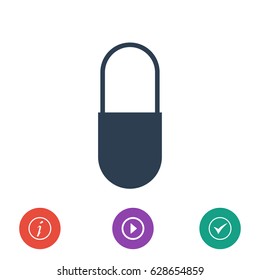 capsul icon, vector best flat icon  EPS