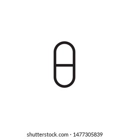 capsul icon vector symbol template