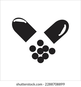 icono de nueva línea de cápsula vectorial