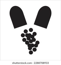 icono de nueva línea de cápsula vectorial