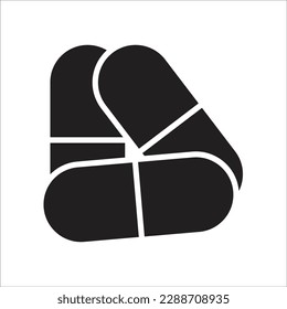 icono de nueva línea de cápsula vectorial