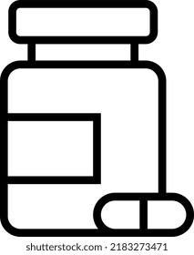 The capsule bottle is a container for medicine