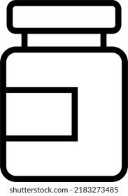 The capsule bottle is a container for medicine