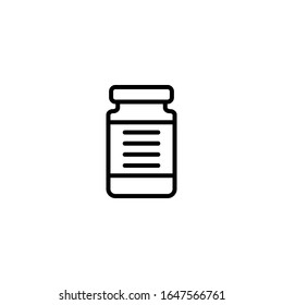 Capsule Bottle icon vector, illustration logo template for many purpose. Isolated on white background.