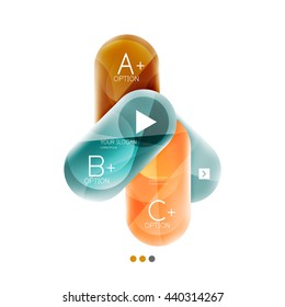 Infografiken zur Unternehmenskapsel. Vektorpräsentationselement