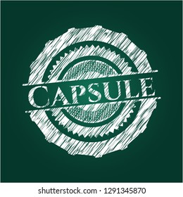 Capsule with chalkboard texture Capsule with chalkboard texture