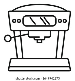 Capsule coffee machine icon. Outline capsule coffee machine vector icon for web design isolated on white background