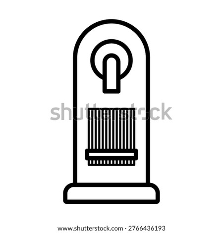 capsule coffee machine icon outline illustration