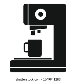 Capsule coffee machine icon. Simple illustration of capsule coffee machine vector icon for web design isolated on white background