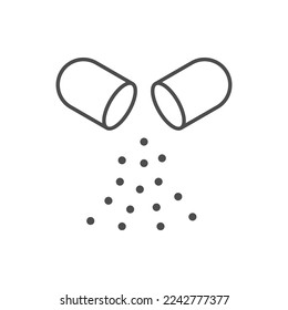 Kontursymbol der Kapselinhalte