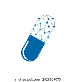 Capsule design logo templat illustration