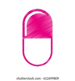 capsule drug isolated icon
